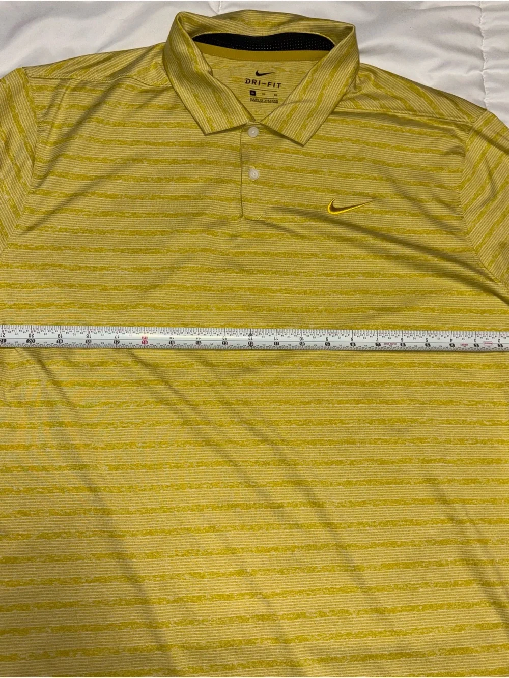 Nike Dri-Fit Golf Polo Men’s XL Mustard Yellow
